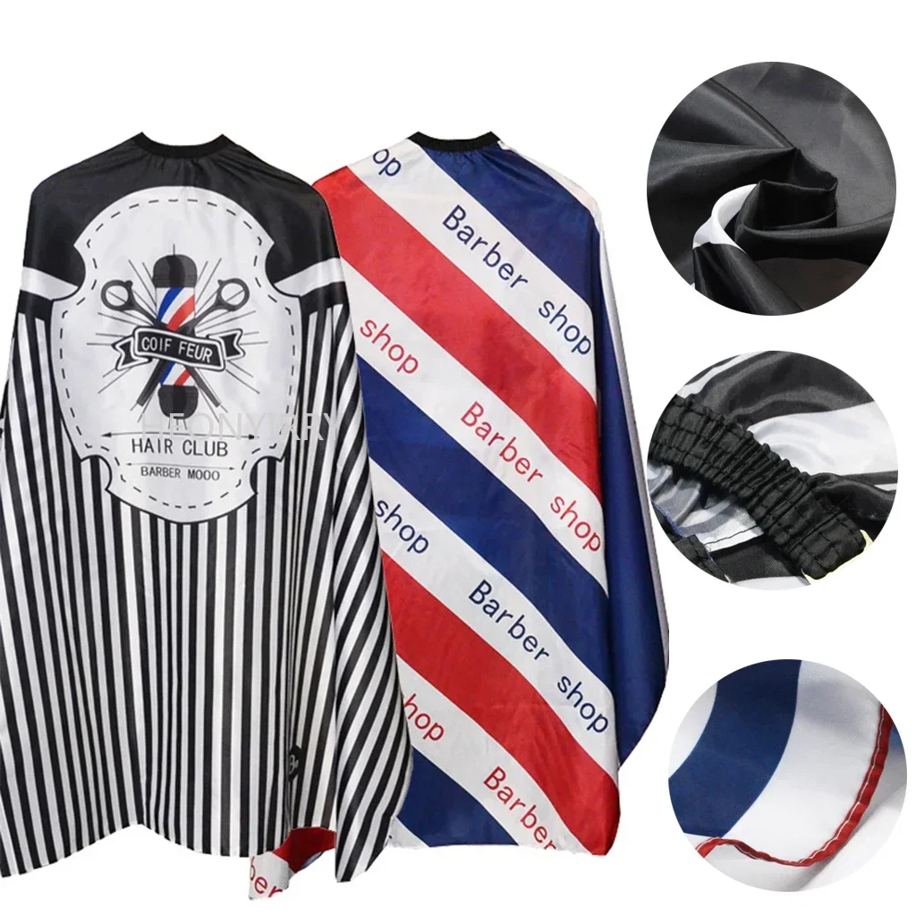 Hairdressing Coth Pattern Cutting Hair Waterproof Cloth Salon Barber Cape Professional Hair Stylist Retro Aprons Haircut Cape 3