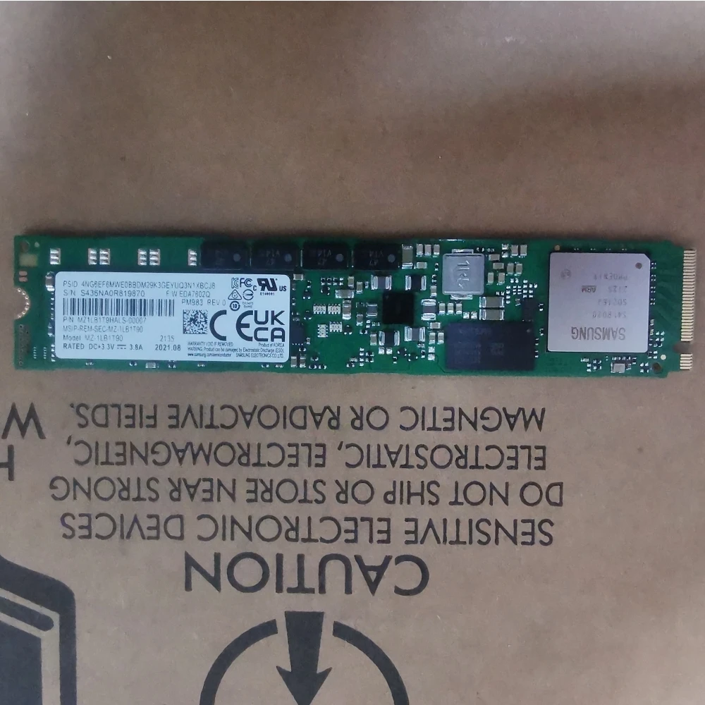 PM983 M.2 Nvme 22110 .84TB 1.92TB 3.84TB PCIE 엔터프라이즈 내부 솔리드 스테이트 드라이브 서버, 삼성 데스크탑용, 무료 배송