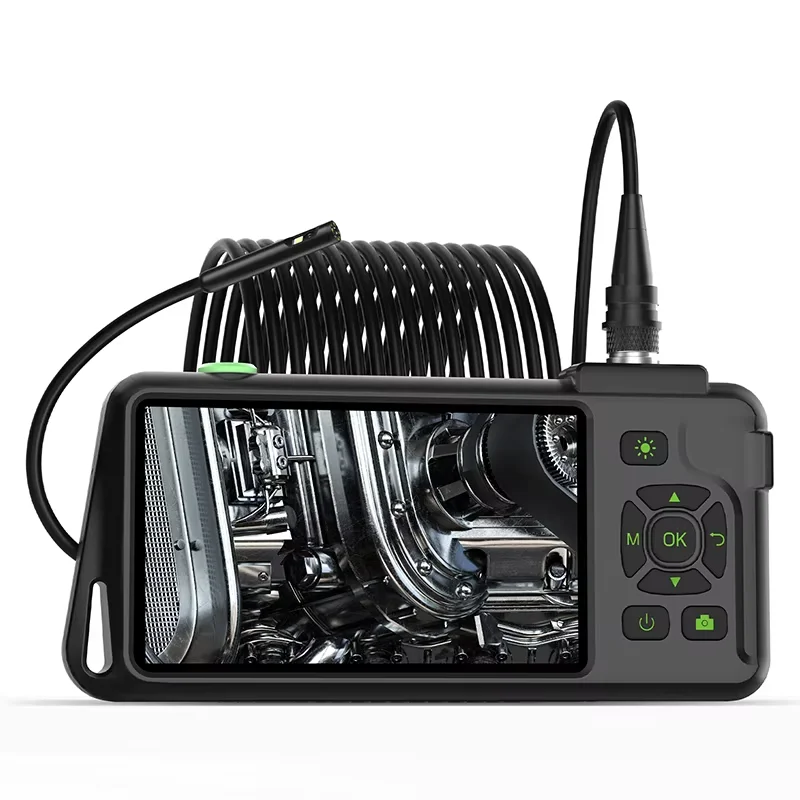 Endoscope industriel avec écran IPS de 5 pouces, caméra vidéo Autofocus HD1080P, simple, double, Triple objectif, Endoscope d'inspection de tuyaux, étanche