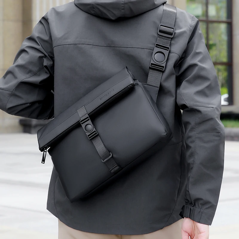 Retro business crossbody bag, large capacity, men's briefcase, shoulder bag, travel backpack