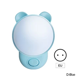 Charming LED Bedside Night Light - Perfect Gift for Children and Adults Alike (D Blue)