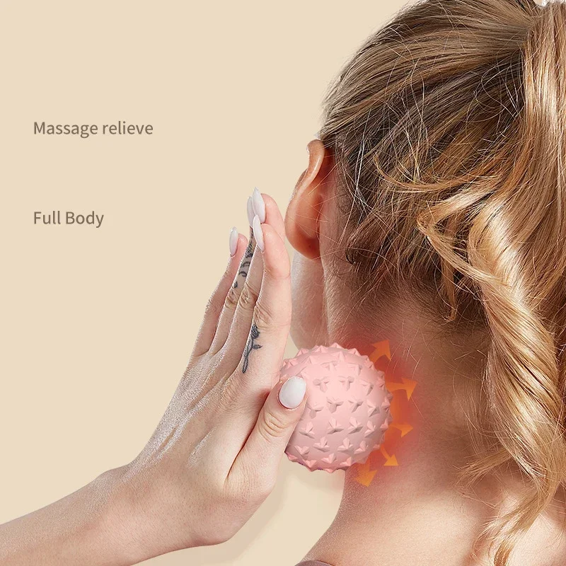 TPE Yoga Massage Ball Burr Roller Mini Fitness Ball Relieve Trigger Point Training Fascia Local Muscle Relaxation Exercise