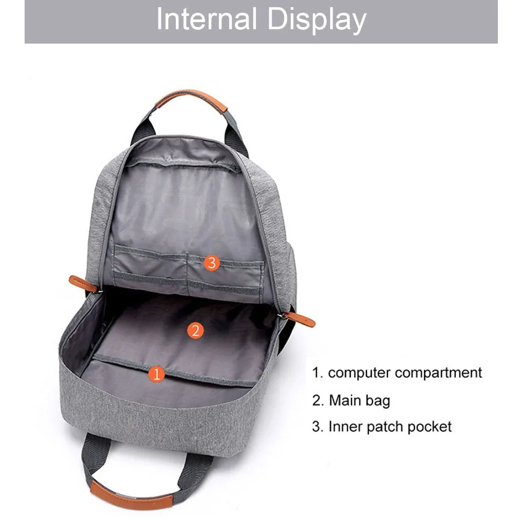 Men Backpack Large Capacity Multi-layer Partition Lightweight Breathable Bag Computer Bags Travel  Sports Business School Bag