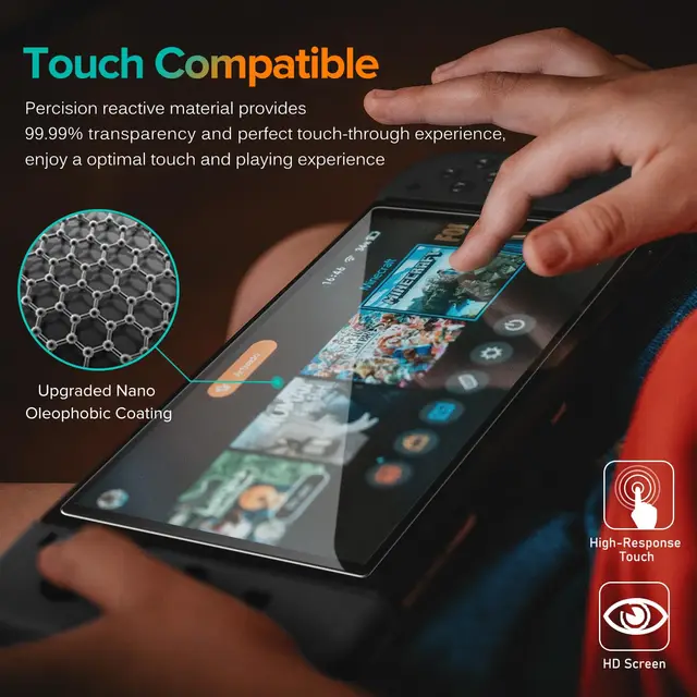 Tempered Glass Screen Protector for Nintendo Switch 2 (2025), HD Clear Anti-Scratch 6