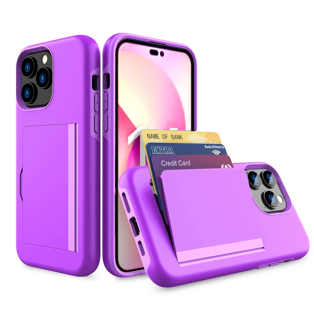 iPhoneアクセサリー iPhone 15Pro Max Phone Case 3 Card Card Case For iPhone 16 Pro Max 15 14 Cove Case Wallet 3