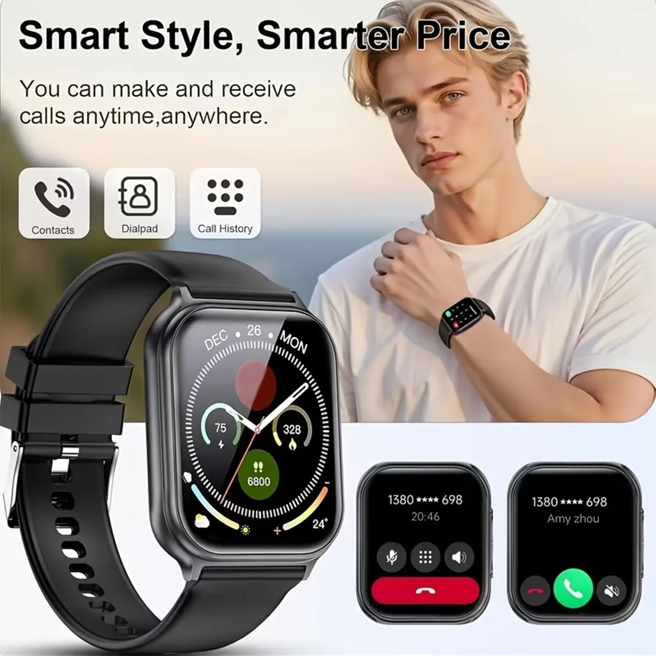 Nuovo Smartwatch 2026 per Donne, Fitness Tracker Sportivo IP68 Impermeabile, Monitoraggio Cardiaco 24H Integrato, Chiamate Wireless, Smartwatch Elegante da Donna - immagine 4