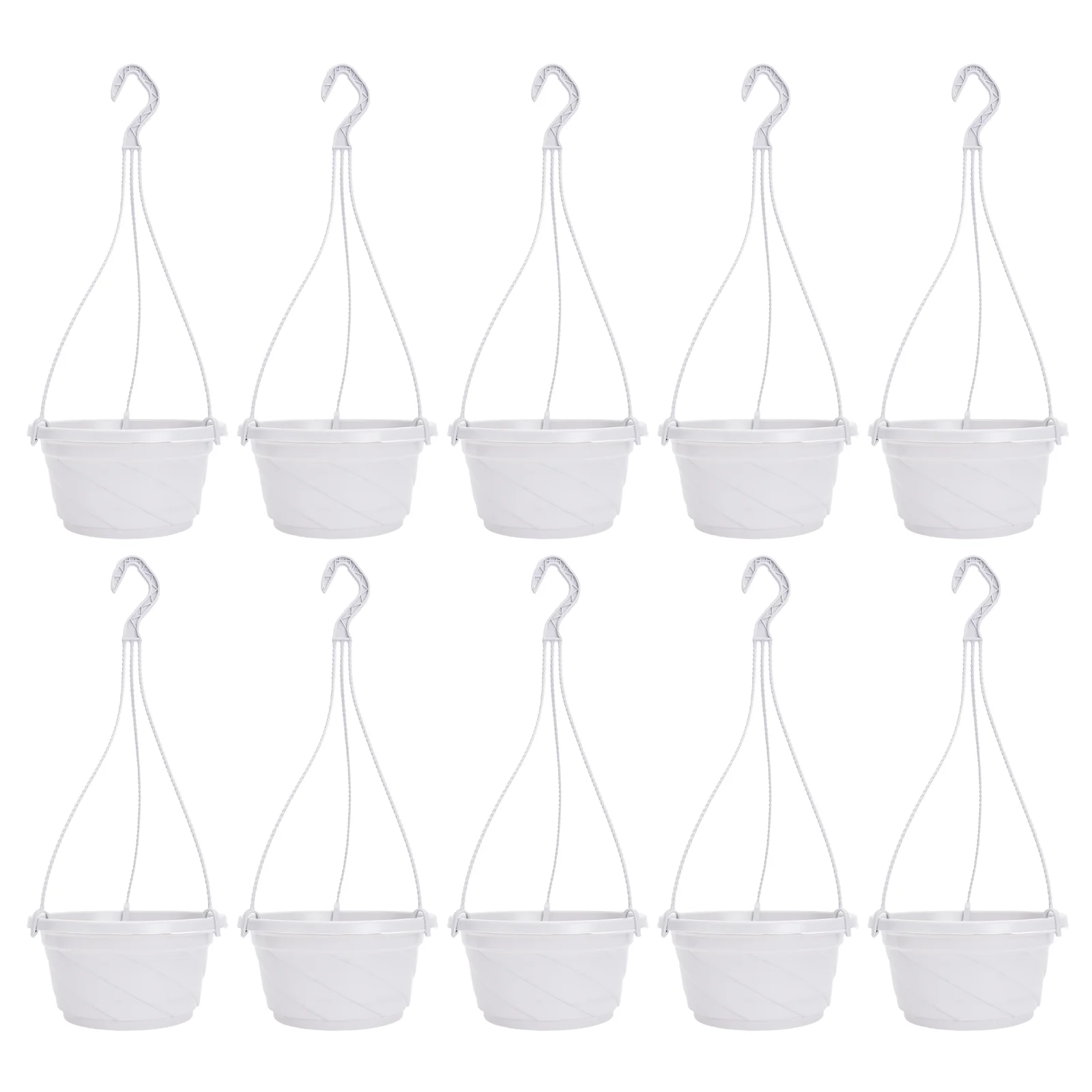 

Hanging Type Flower Basket Octagonal Plastic Flower Pot Decors Plastic Hanging Plant Pot Adornments Home Decor