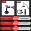 4K Digital Microscope for Electronics 48MP Type-C HDMI Camera 150X C Mount Zoom Lens with Ring Light Professional  Micro Scope 4