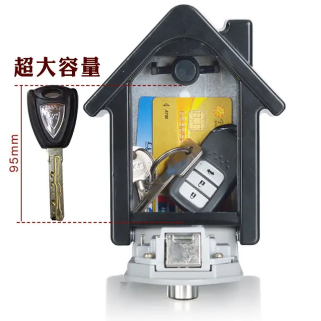 Combination Resettable Code Key Safe Lock Storage Box Outdoor Password Security Waterproof Push Button Case 5