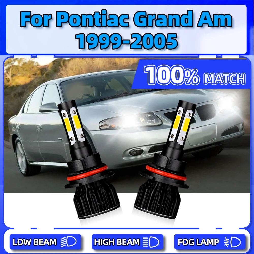 

LED Headlight Bulbs 20000LM Auto Front Lights 120W 9007 HB5 Car Headlamp For Pontiac Grand Am 1999 2000 2001 2002 2003 2004 2005