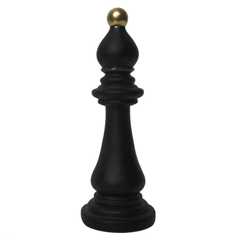 Chess King Queen Knight Statue Sculpture Ornament Collectible Figurine Craft Furnishing for Home House Decorations