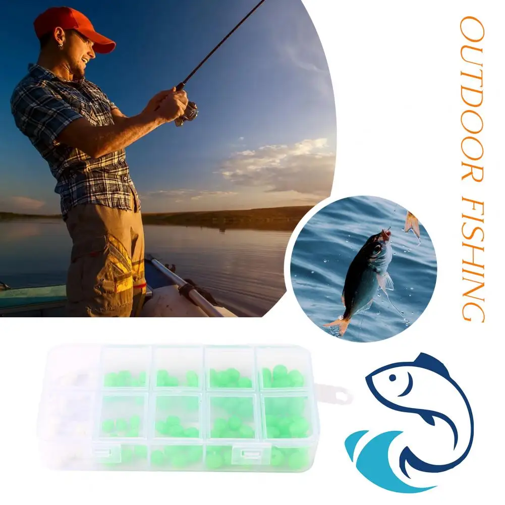 

Очень видимые рыболовные бусины, мягкие пластиковые бусины, очень видимые овальные рыболовные бусины, легкие портативные бусины для рыболовов