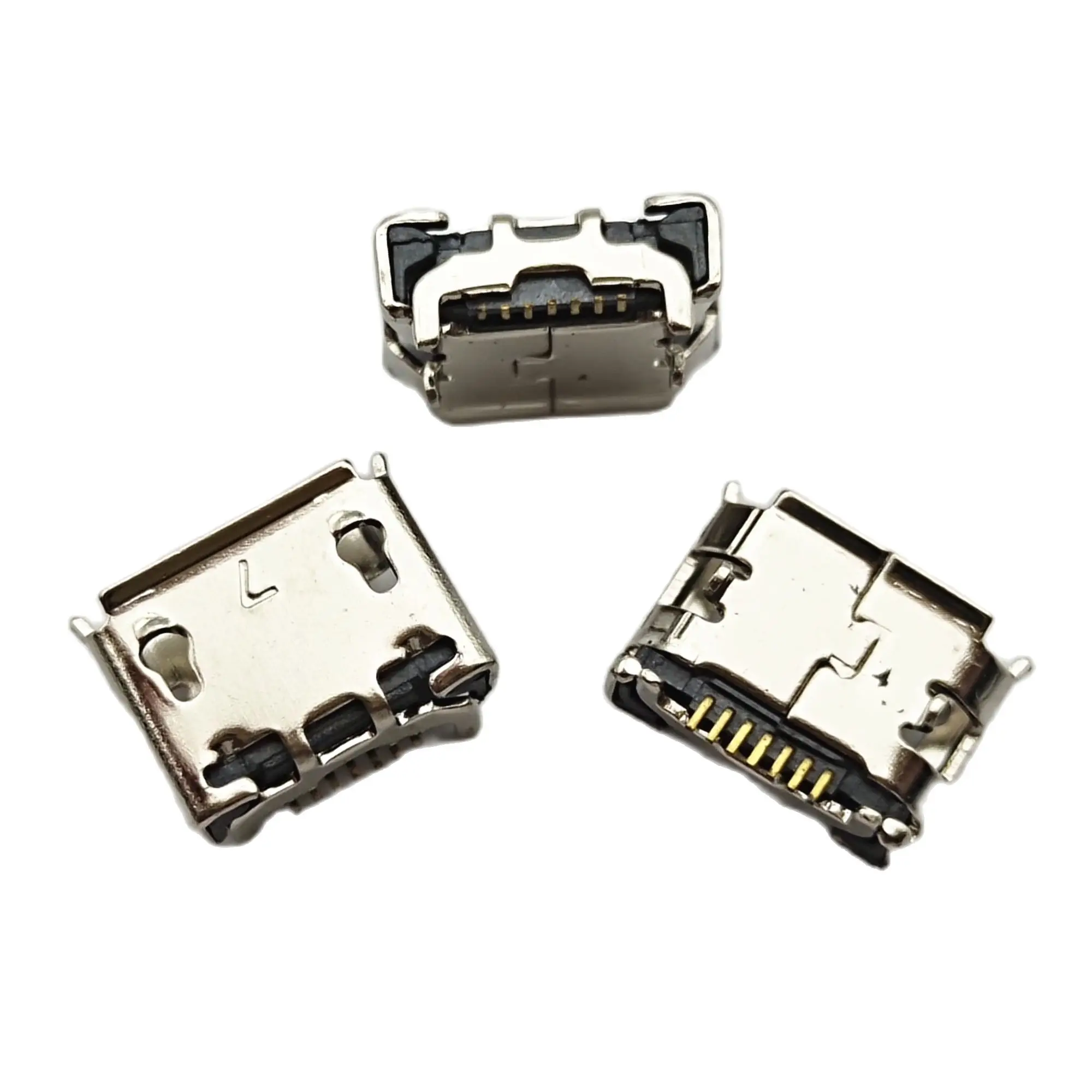 10Pcs Micro Usb 7Pin Ox Horn Mini Connector Charging Port For Samsung S2 I9100 S5600 S5233 S3650 S5603 Charging Tail Plug Port