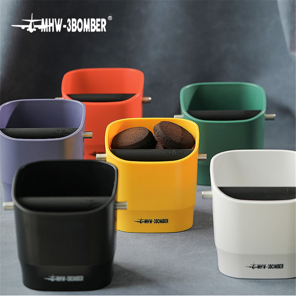 

Coffee Knock Box, Shock-Absorbent Espresso Knock Box for Barista Coffee Grind, Anti-slip Espresso Dump Bin Grind Waste Bin