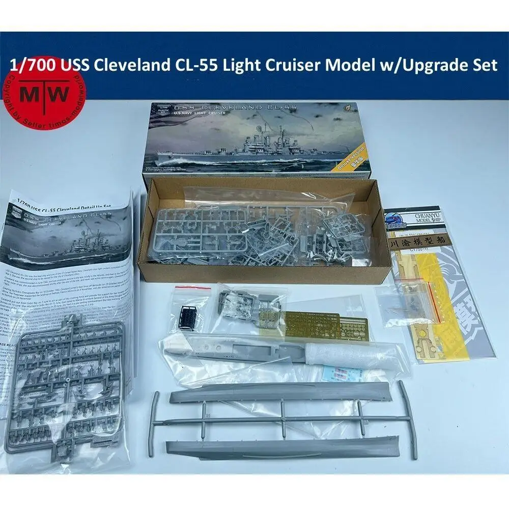 

Very Fire VF700920DX 1/700 USS Cleveland CL-55 U.S.NAVY LIGHT CRUISER Deluxe Version Model Kits & Upgrade Set