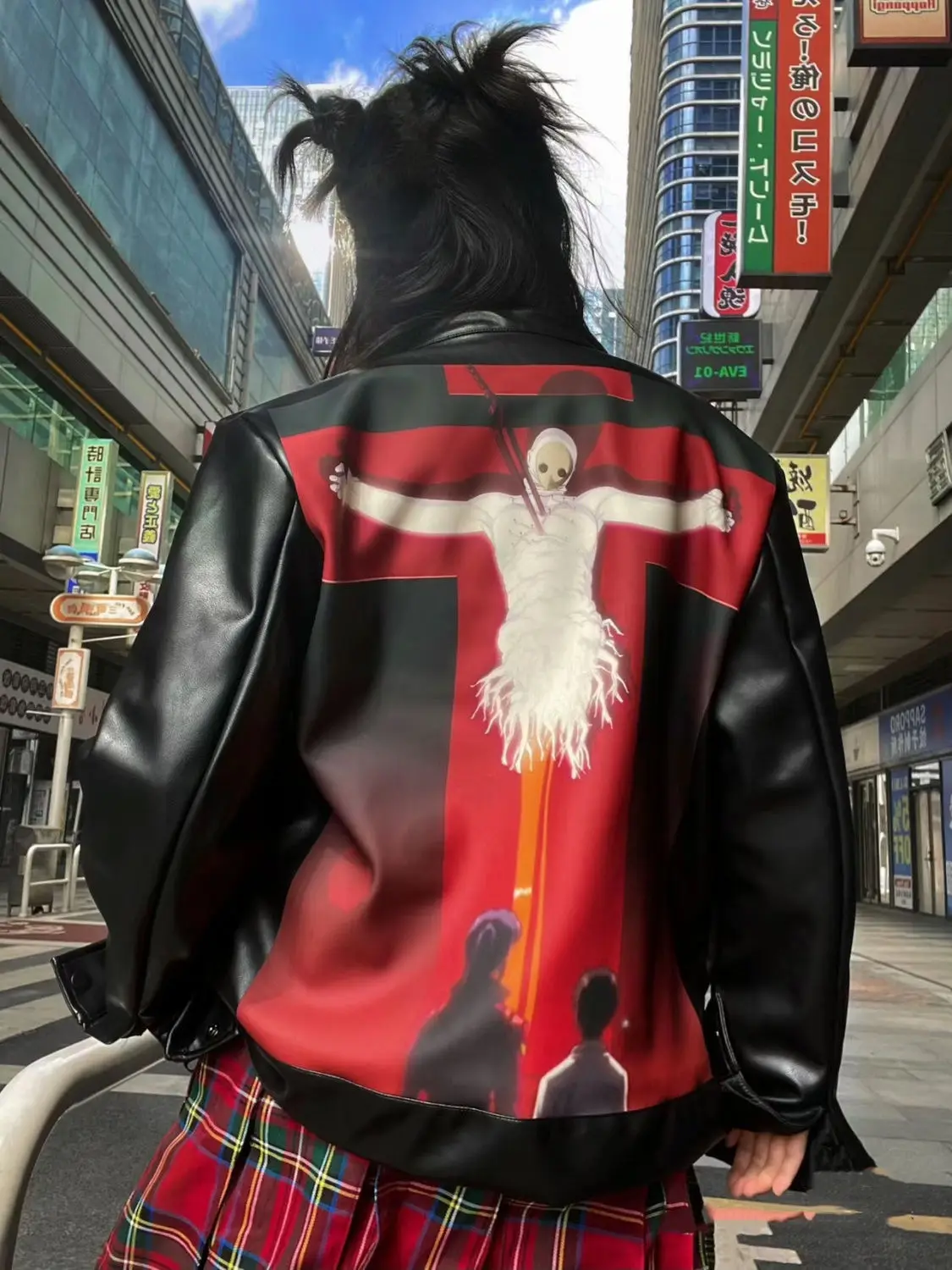 Sissi】 far leather jacket お兄系 わたっ y2k