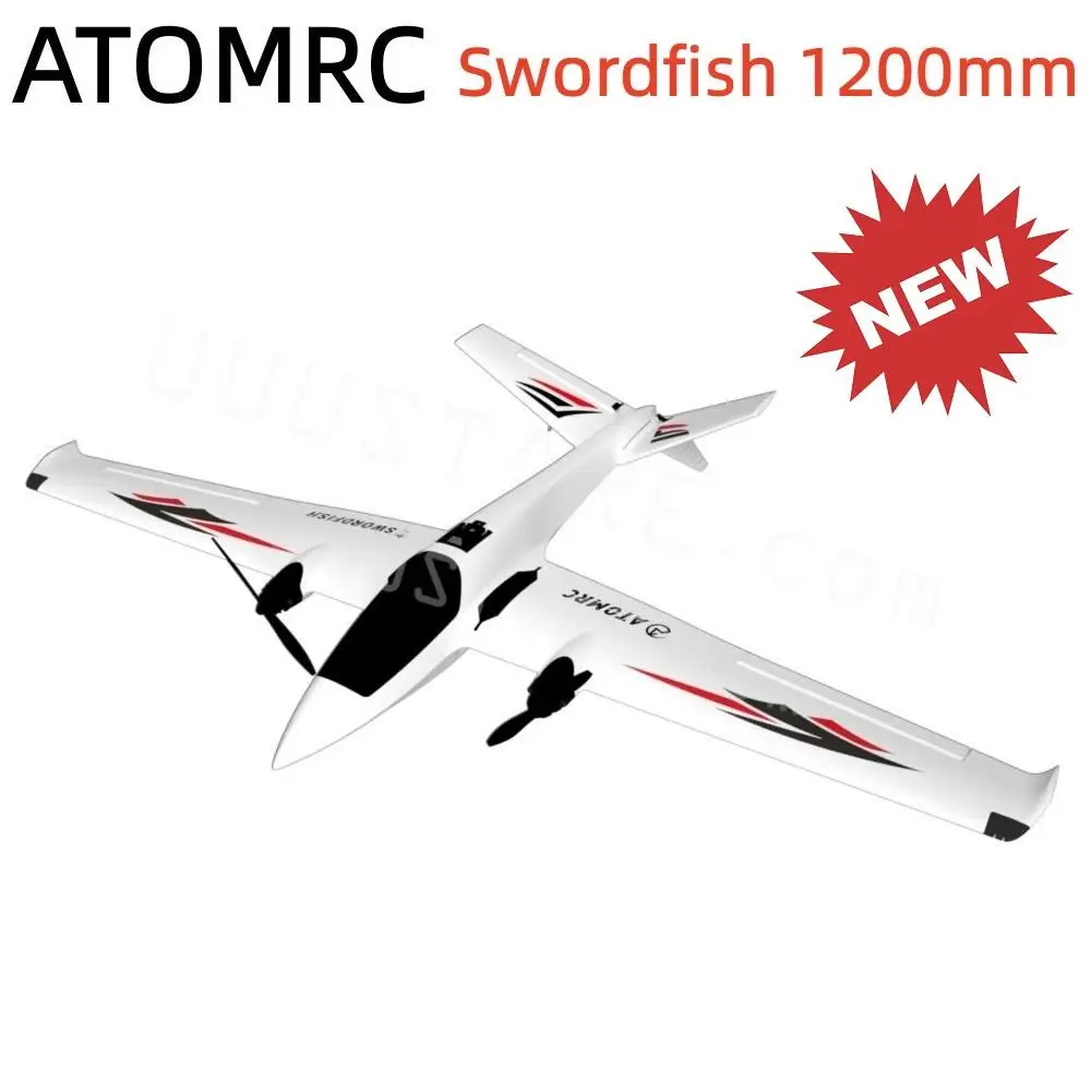 

ATOMRC Swordfish 1200mm Fixed Wing Wingspan FPV Aircraft RC Airplane KIT PNP FPV PNP Outdoor Hobby Toys for Children RC Model