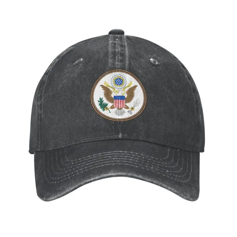 

Classic Cotton Great Seal Of The United States USA Flag Baseball Cap Women Men Personalized Adjustable Adult Dad Hat Outdoor