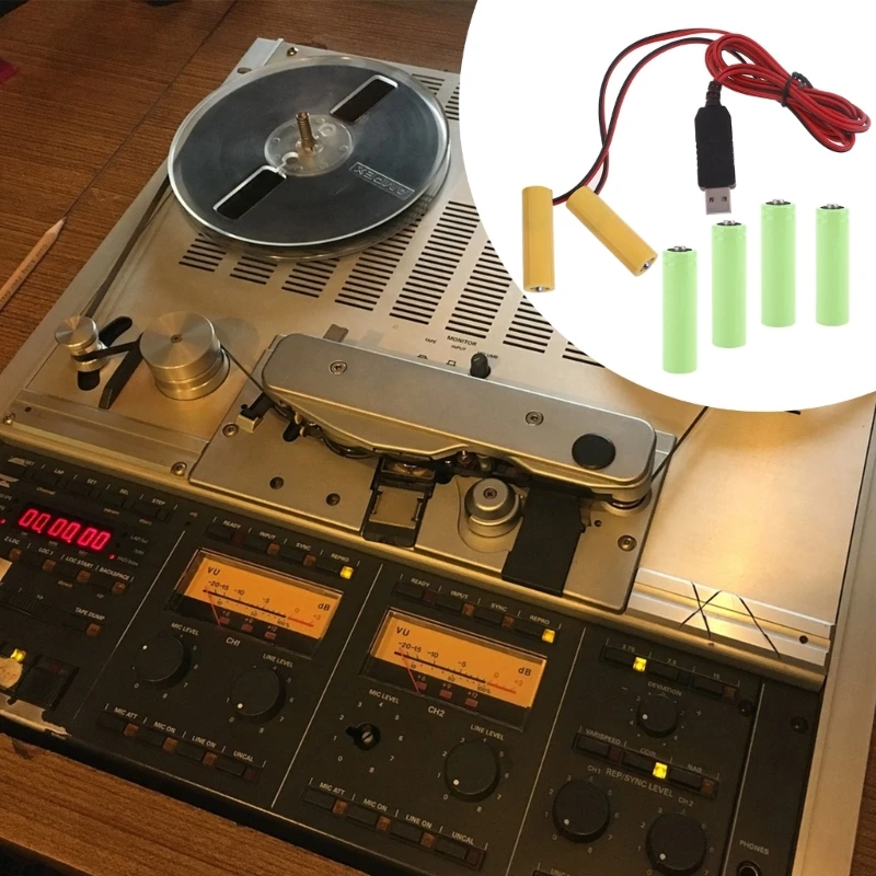 USB 전원 변환기 더미 배터리 제거기 Repalce 3pcs 1.5V LR6 AA 배터리 원격 제어, LED 조명, 장난감