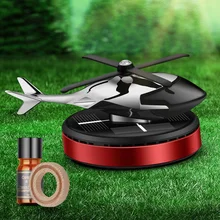  Car Air Freshener Aircraft Perfume With Solar Powered Propellers Aroma Diffuser Rotating Propeller Easy Installation Dropship 