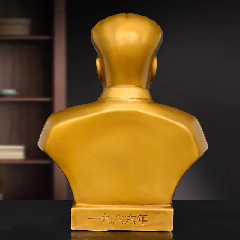 Brass Chairman Mao ornament, great man Mao grandfather portrait, home decor,  bronze half body portrait of Comrade Mao Zedong