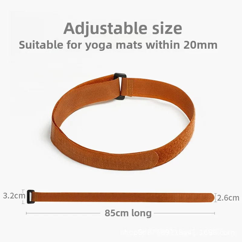 Yoga strap belt Adjustable Yoga Mat Strap Velcro Fastener Non-Slip Exercise Accessories Storage Cord Durable Stretch Bungee Tie Hook Loop