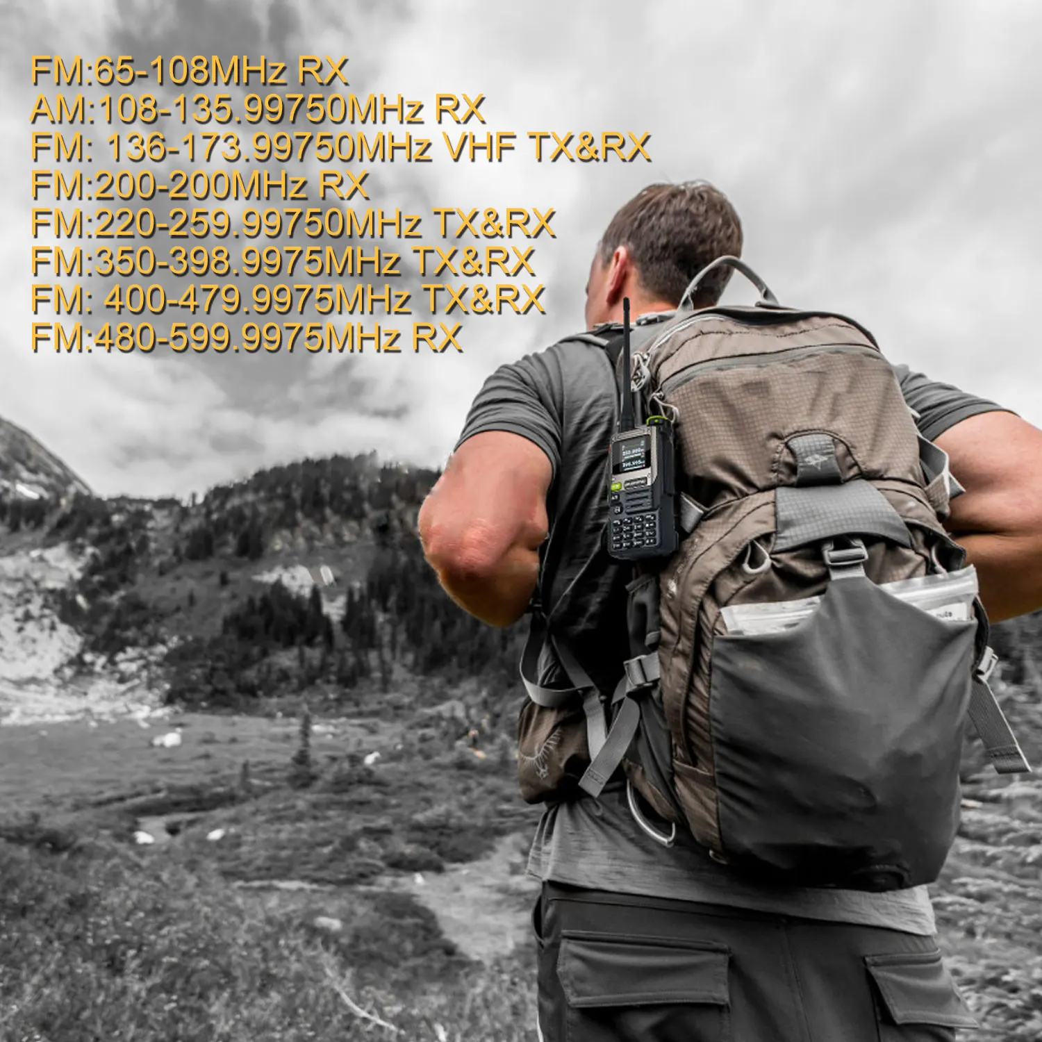 Baofeng K61 PRO K61pro 65-600MHz Multi-Band 640Ch Scrambler Dual Watch Frequency Sweep Amateur FM VOX Walkie Talkie 2