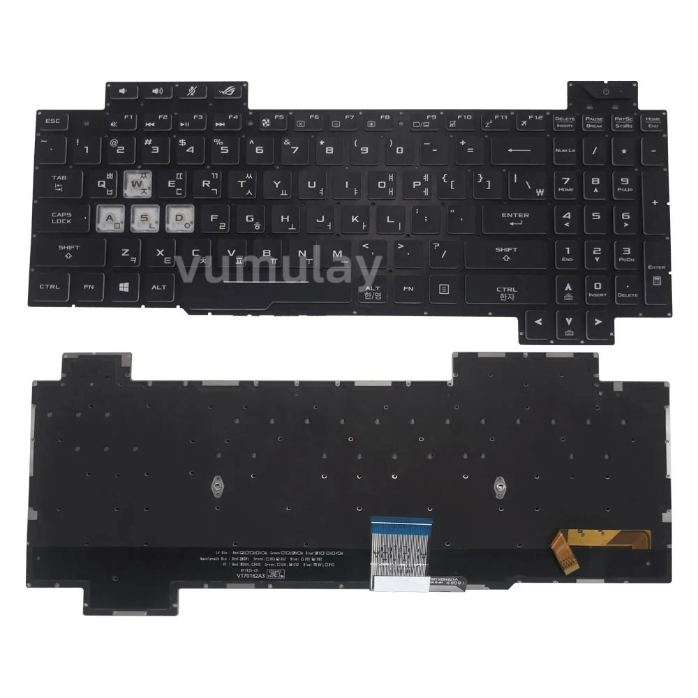 

Корейская клавиатура с RGB-подсветкой для ноутбука ASUS ROG Strix GL504 GL504G GL504GM GL504V GL504GS GL504GV GL504GW
