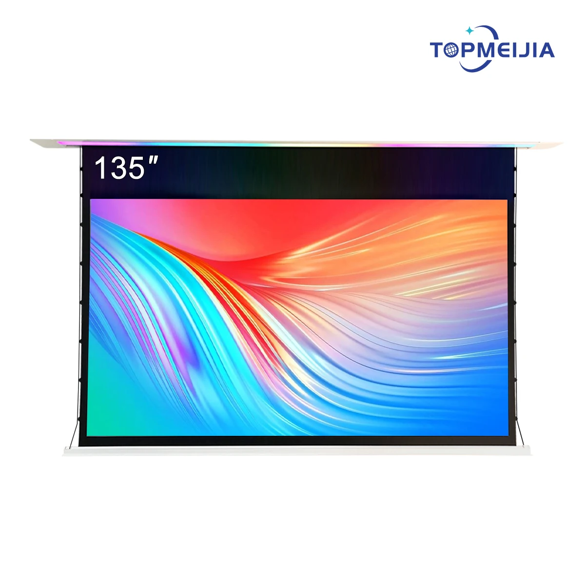 135" Intelligent Ceiling Recessed Projection Screen Motorized Alr