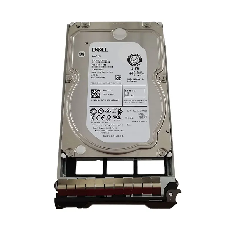 New DELL 3.5 4TB 7.2K 12Gb/s SAS Hard Drive ST4000NM0295 05JH5X 4T Server HDD 5JH5X F238F