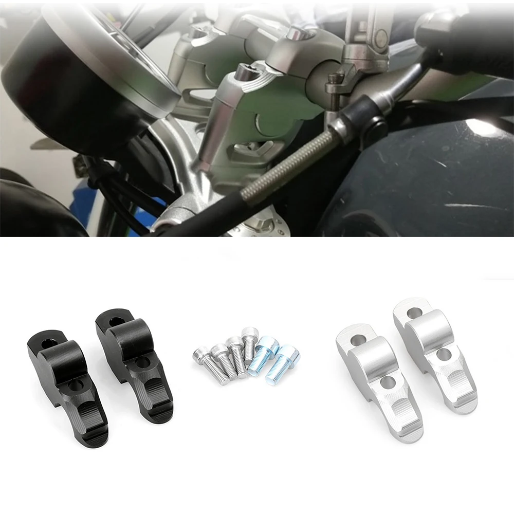 

Pokhaomin 41MM Aluminum Handlebar Extension Riser Mount Lifting Clamp for BMW R Nine T R9T 2014-2018