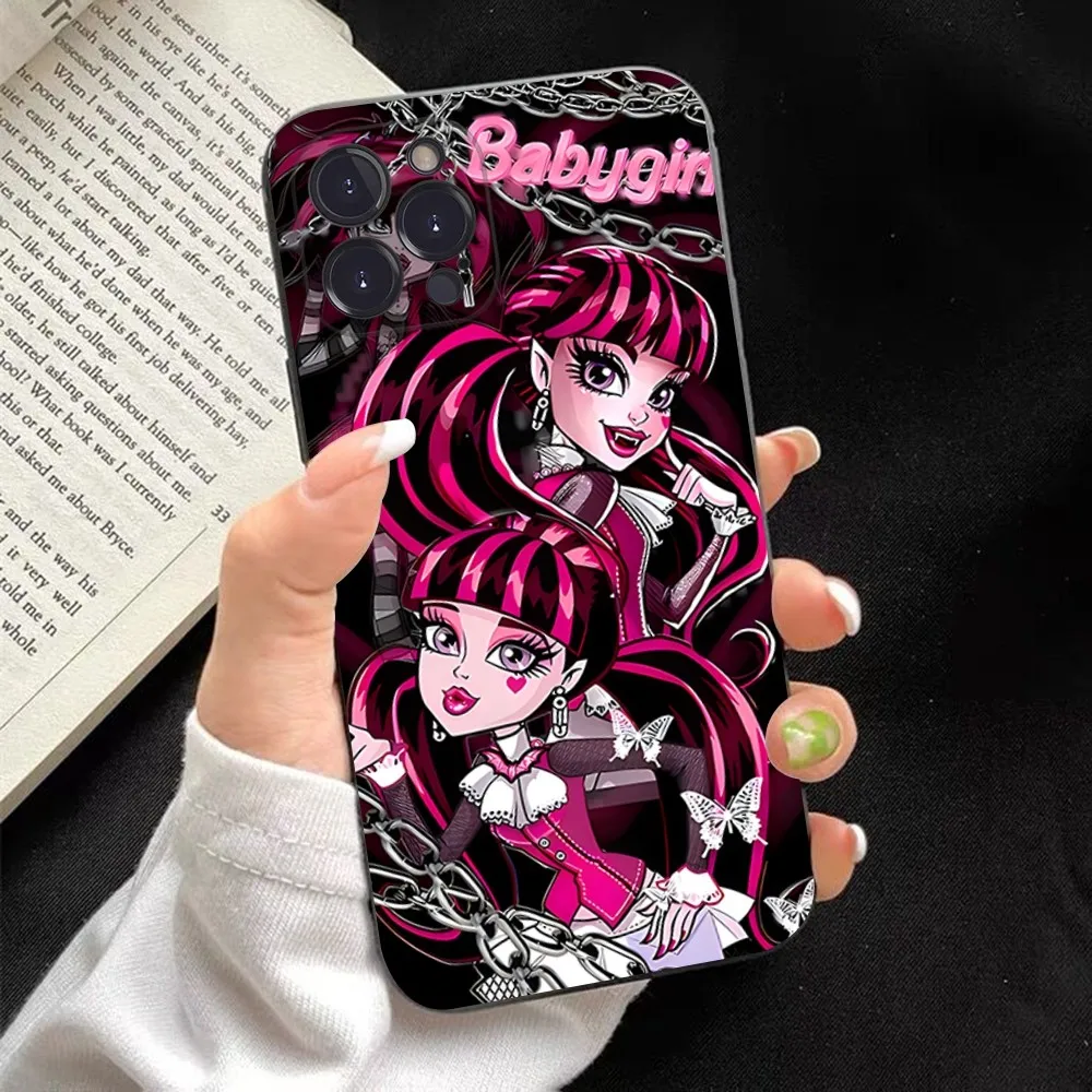 thumbnail image 1 of Funda de teléfono de Anime m-monsters h-high para iPhone, carcasa para iPhone 15, 14, 11, 12, 13, Mini Pro, XS, Max, 6, 7, 8 Plus, X, XR, SE, 2020, 1 of 5