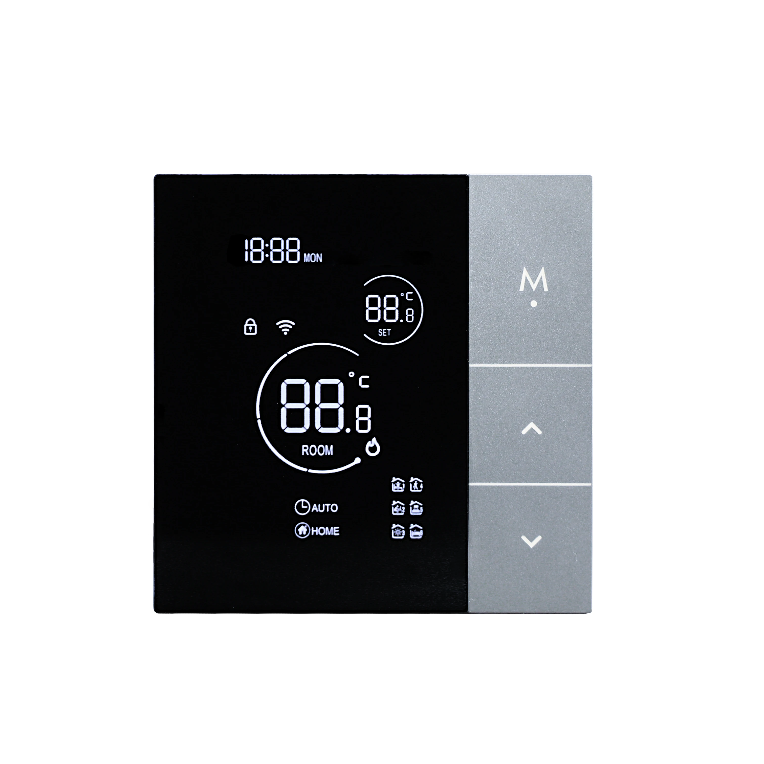 Thermostat de chauffage intelligent YJ508, affichage tactile, commande vocale, obtenir aTuya Alice, contrôle de la température de surface de l'eau électrique
