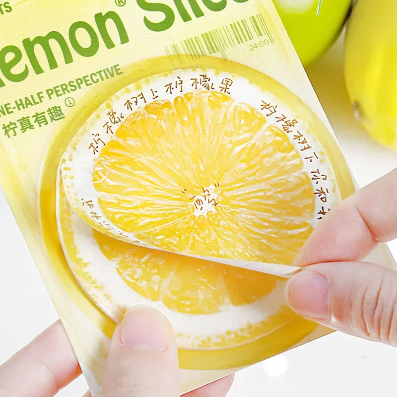 30 Pcs Cute Sticky Notes Fruits Kawaii Sticky Notes Fun Sticky Notes Cute Notepads Note Pads Self Stick Memo Pad 6