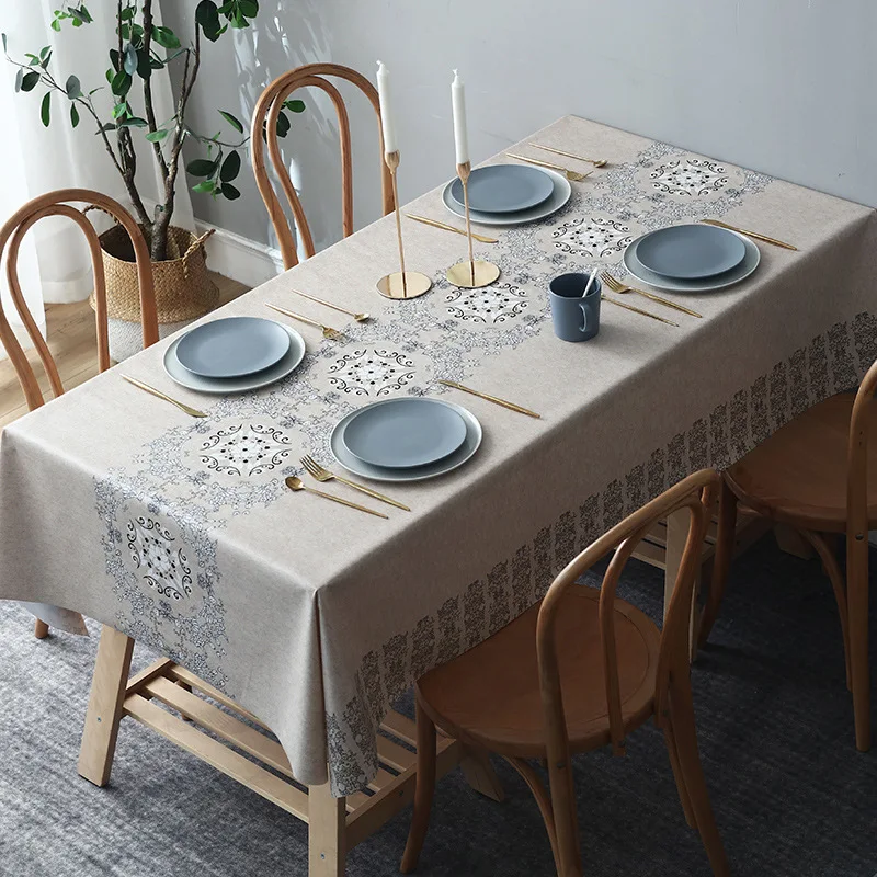 Modern Bohemian Printing Rectangular Tablecloths for Table Wedding
