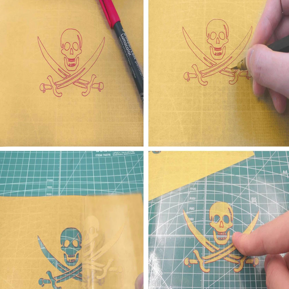 Hobby Model Craft Tool Blank masking paper Airbrush masking sticker A5 size 148mm&times;210mm 10pcs/bag Free transfer film