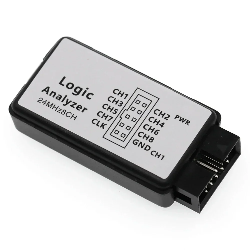 1pc USB Logic Analyzer 24M Sampling 8CH 8-Channel Microcontroller Debugging Tool For Microcontroller Debugging Waveform Analysis