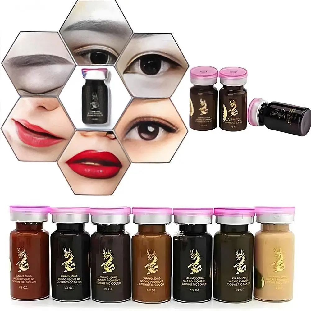 8ml Professional Permanent Makeup Inks Tattoo Pigment Color For Eyebrows Eyeliner Lip Microblading Eyebrow Beauty Art Suppl U1M8