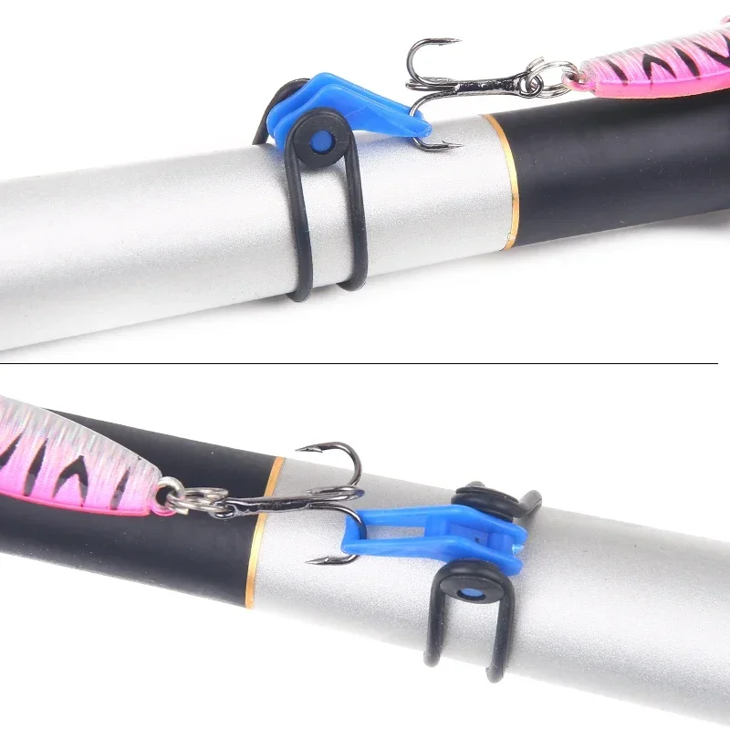 Plastic Fishing Hook Secure Keeper Holder Lure Accessories Jig Hooks Safe Keeping for Fishing Rod Tool Bait Casting  Fishing 6