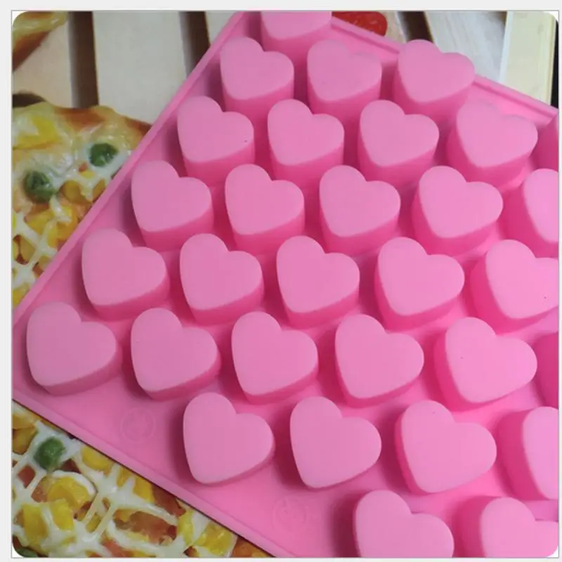 1pc Mini 56hole Heart Shape Silicone Mold for Candy Chocolate Cake Mould  Baking DIY Ice Tray Food Safe Kitchen Accessiories - AliExpress