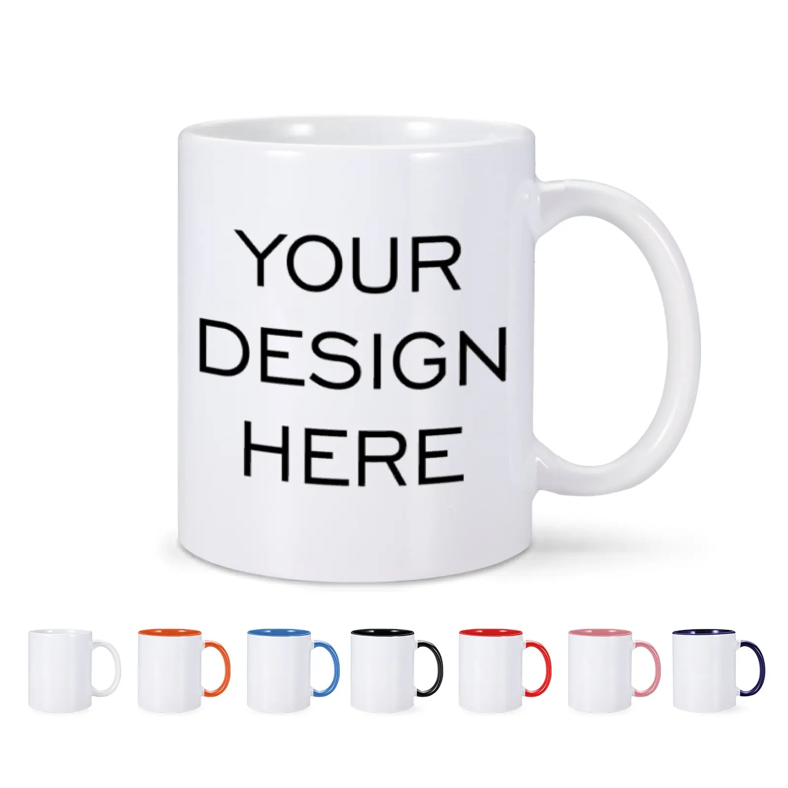 11oz Ceramic Coffee Mugs ceramic drinking cup ceramic cup ceramic mug ceramic coffee cup coffee cup custom mug Personalized Text Photo Image Novelty Personalize Different Design Images Gift