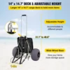VEVOR Beach Carts for Sand with 13" TPU Balloon Wheels 165 LBS Loading Folding Sand Cart Aviation Aluminum Cart for Picnic 3