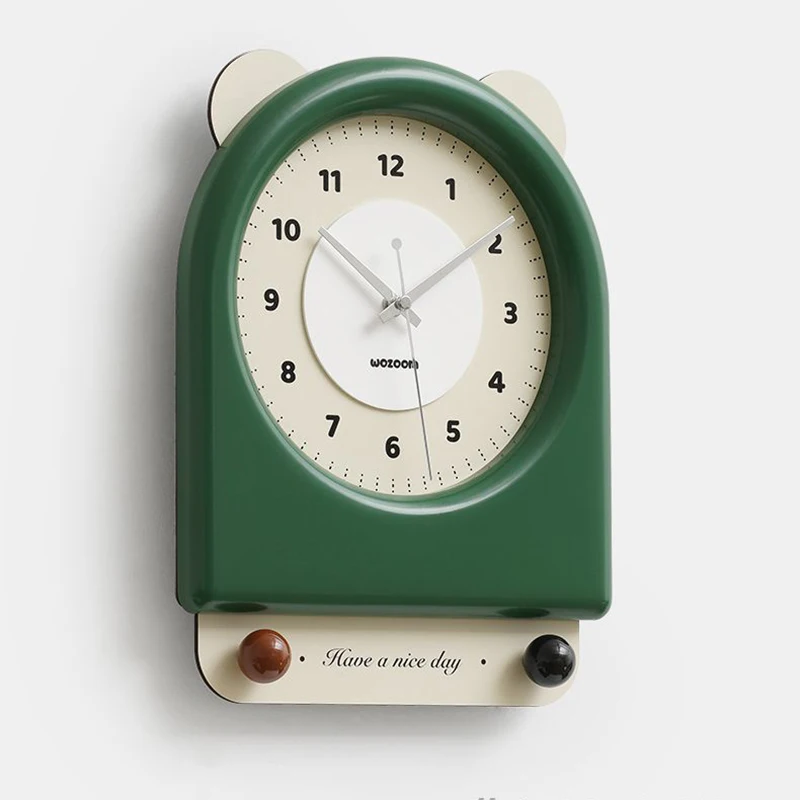 Cute Wall Clock Vintage Home Interior Decoration Clocks Nordic Living Room Accessories Wall Clock Elegant Gift Ornaments Clocks