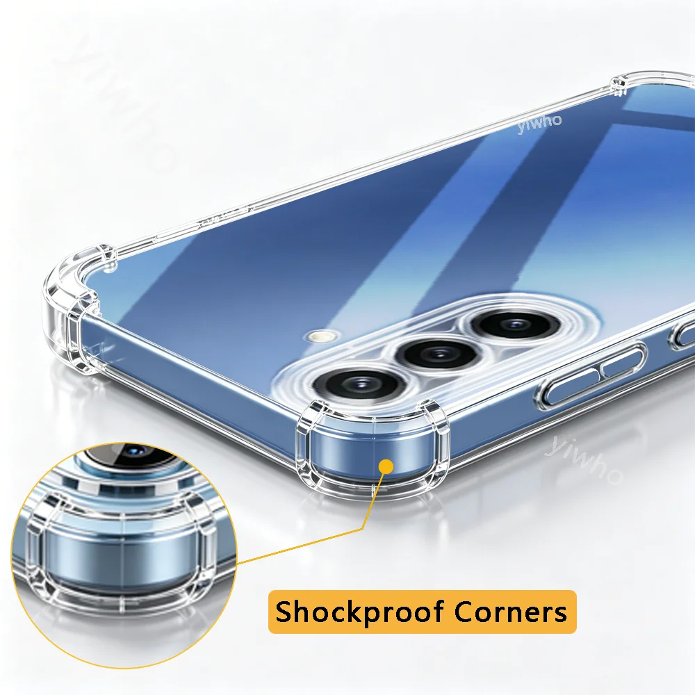 Transparent Shockproof TPU Phone Case - Clear Back Cover