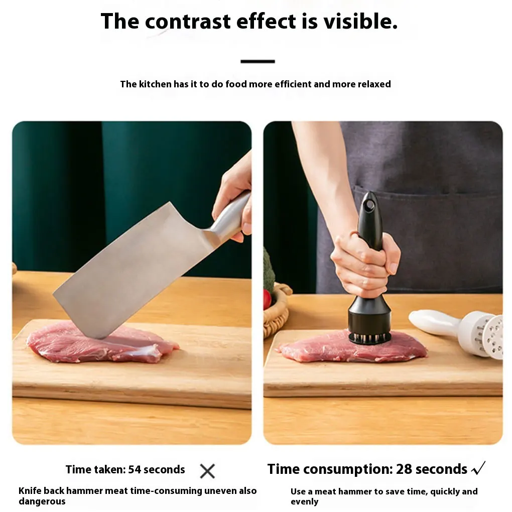 Flavor With Sharp Blade Meat Tenderizer For Beef And Poultry Profession Kitchen Gadgets Cooking BBQ