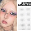 180 PC Non Piercing Lip Nails Sticker Selfadhesive Waterproof Reusable Fake Lip Nail Eyebrow Nose Ring Body Belly Button Jewelry 2