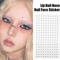 180 PC Non Piercing Lip Nails Sticker Selfadhesive Waterproof Reusable Fake Lip Nail Eyebrow Nose Ring Body Belly Button Jewelry 2