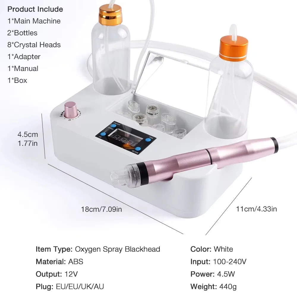 Small Bubble Facial Bubble Beauty Device Blackhead Pore Cleaner Hydrogen Water Oxygen Spray Vacuum Injection Clean Hydra Dermabrasion Device,facial bubble beauty device,blackhead pore cleaner