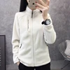 Plus Size Autumn Winter Polar Fleece Warm Coat Women Sweatshirt Outdoor Sports Casual Zipper Cardigan Jacket Top Slim Teenagers 4