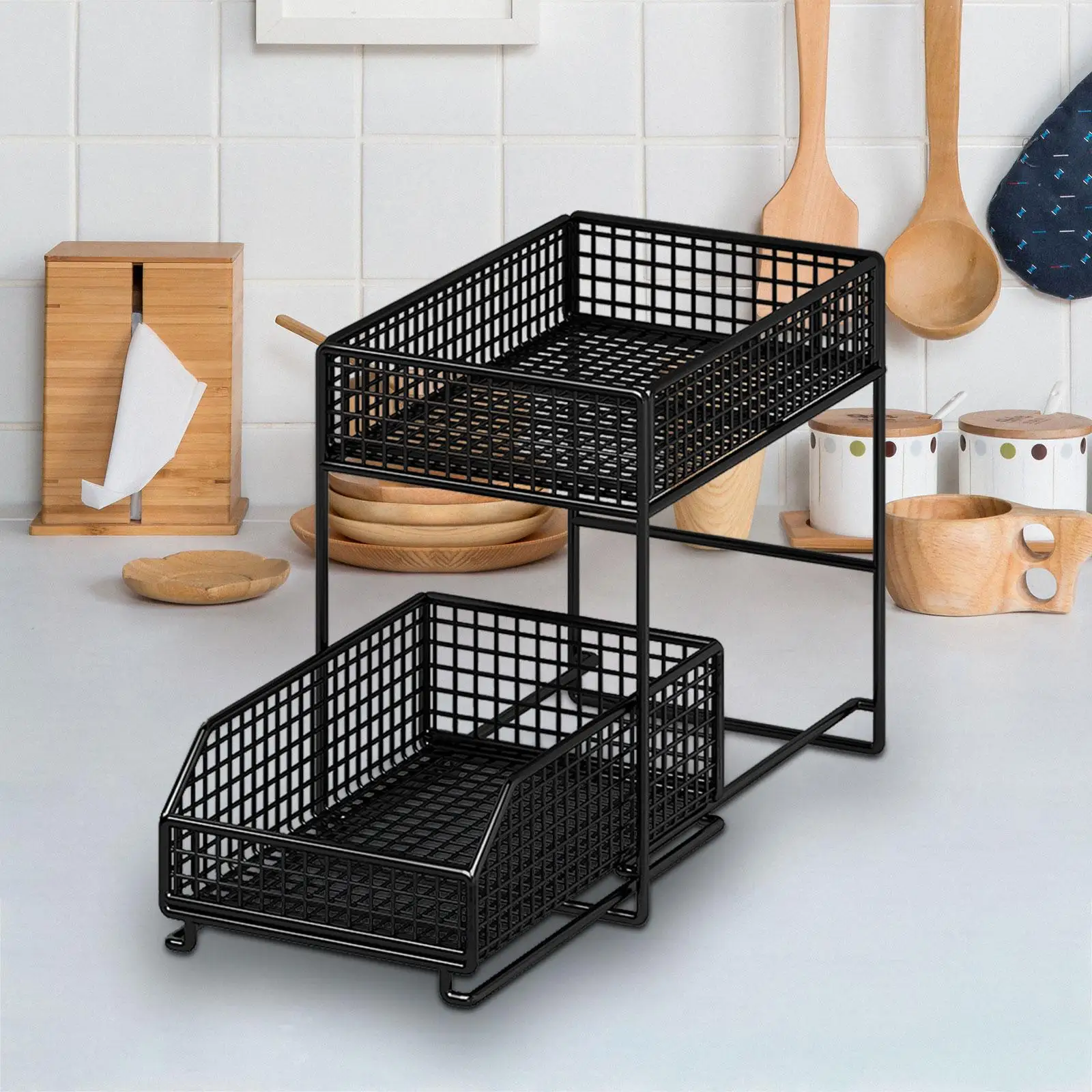 2 Tier under Sink Organizers Storage Pull Out Cabinet Organizer Storage Shelf Organizer Storage Rack for Bathroom Countertop 2 Tier under Sink Organizers Storage Pull Out Cabinet Organizer Storage Shelf Organizer Storage Rack for Bathroom Countertop